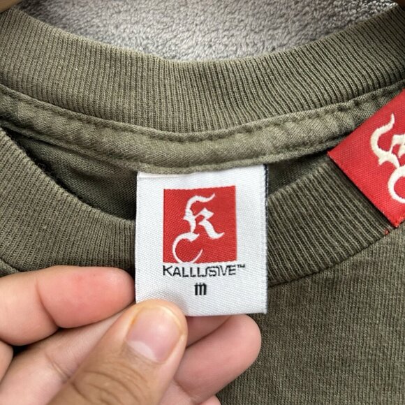 Kallusive Shirt Mens M Guardian Angel Double Sided Tee Hip Hop Streetwear Y2K - Picture 10 of 14